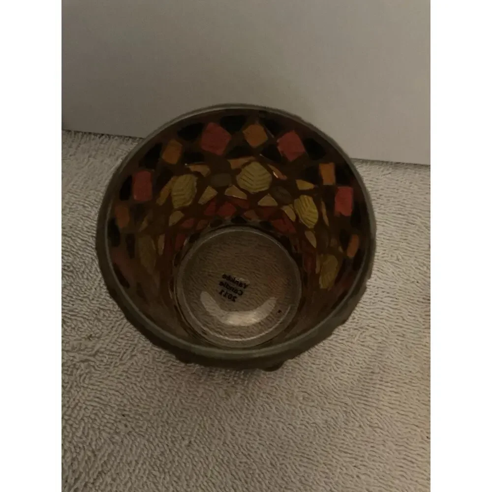 Yankee Candle Set Of 2 Mosaic Leaf Roly Poly Different Sizes